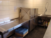 De nieuwe keuken van 't Nekkermenneke in Bladel is voorzien van de Rhima WD7 Green met daarvoor een Rhima PRM7 voorwasmachine.